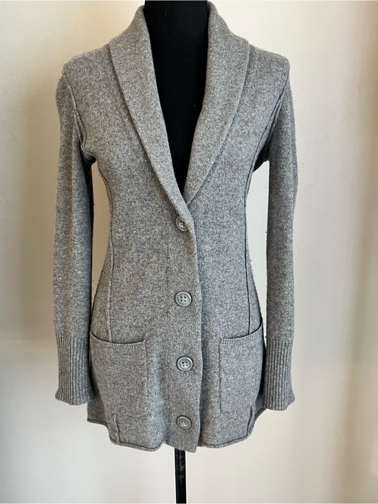 Cynthia Rowley Sweaters - 100% cashmere Cynthia Rowley Gray Shawl-Collar Button Front Cardigan